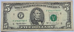 Банкнота 5 долларов США, 1995 год (оборотные) 16614
