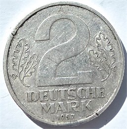 2 марки - Германия, 1957 год 16744