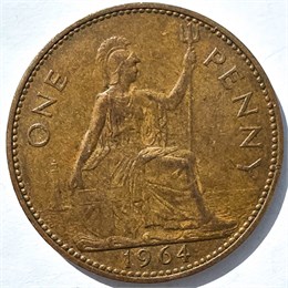 1 пенни - Великобритания, 1964 год 16751