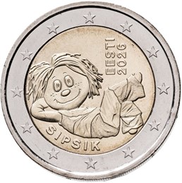 2 евро - Сипсики, Эстония, 2026 год 17609