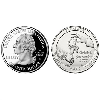 25 центов - Парк № 30 - Саратога (Нью-Йорк), США, 2015 год 11006