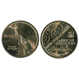 1 доллар - "Американские инновации №1 - Первый патент", США, 2019 год, двор D 11120