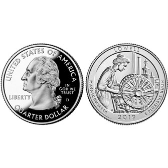 25 центов - Парк № 46 - Лоуэлл (Массачусетс), США, 2014 год 11143