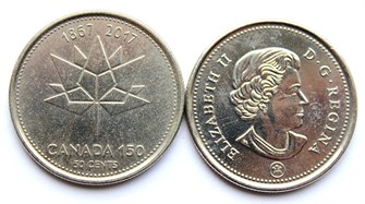 50 центов - 150 лет конфедерации, Канада, 2017 год, UNC 11183