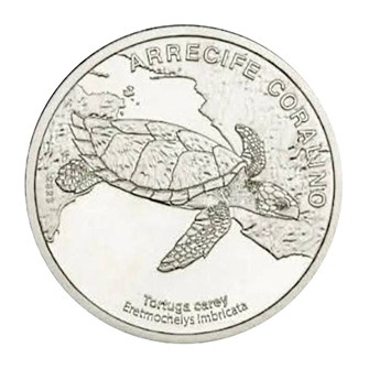 50 колонов - Черепаха Хоксбилл, Коста-Рика, 2023 год 13955