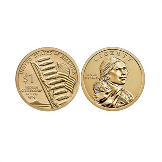 1 доллар - Закон о гражданстве индейцев, США, 2024 год, двор D 13968