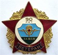 Значок - 90 лет Ветеран ВДВ, тяжелый 14165