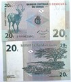 Банкнота 20 сантим - Конго, 1997 год 14400