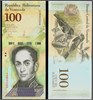 Банкнота 100 боливар - Венесуэла, 2017 год, UNC 16940