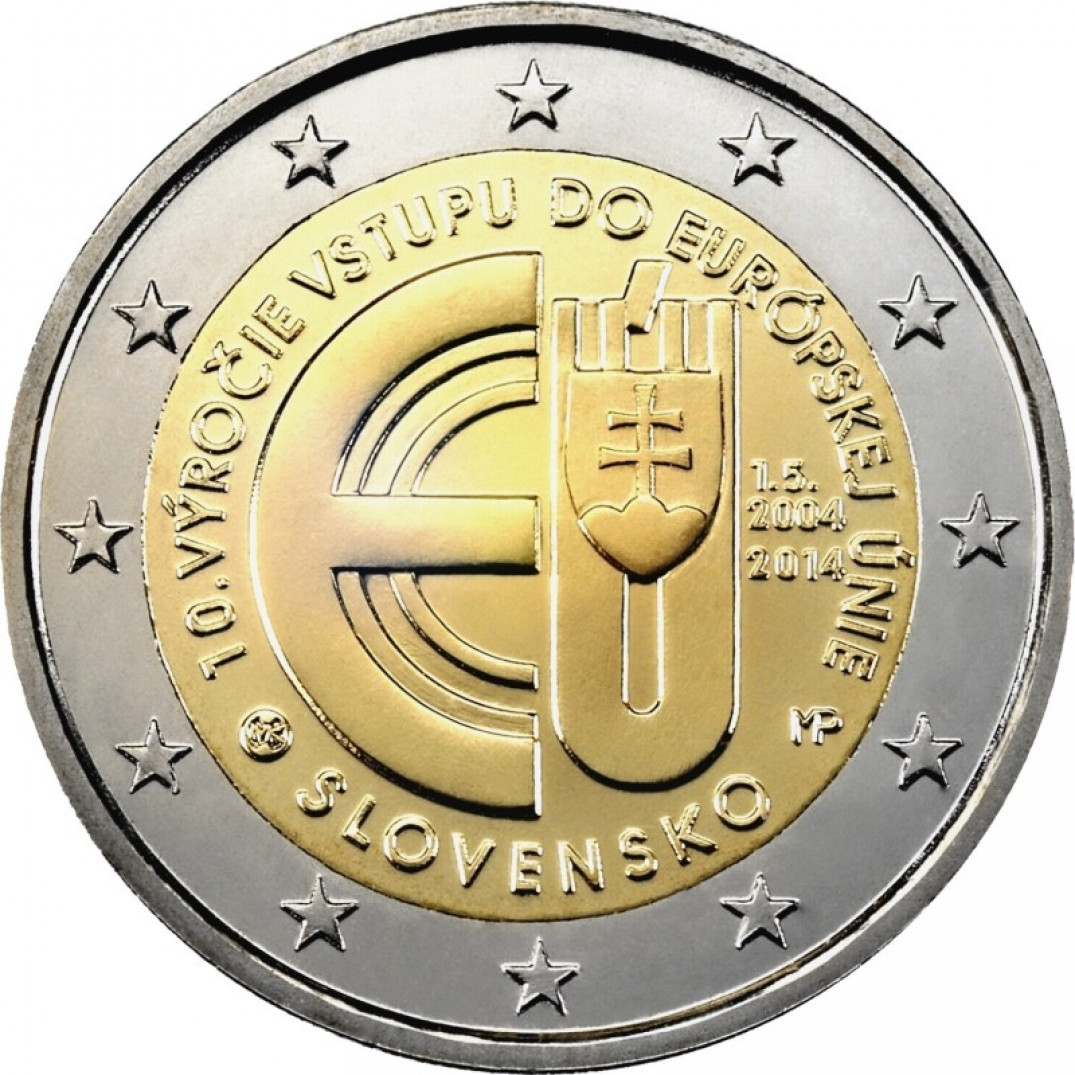 Памятные монеты евро. Монета 2 евро Slovensko. 2 Евро Словакия. Словакия 2 евро 2014. Монеты евро Словакии.